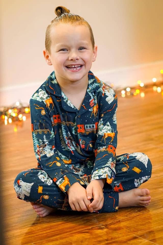 North Pole Express Traditional Button-Downs: 7Y