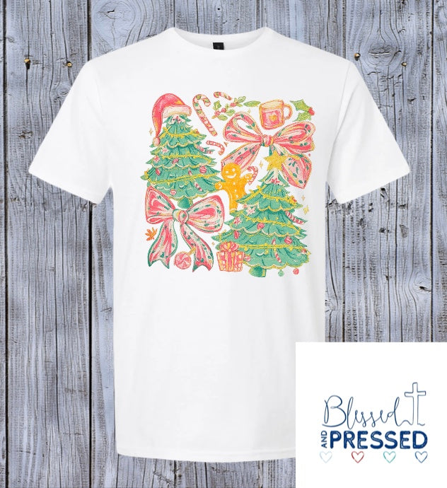 52- Christmas Watercolor T-Shirt