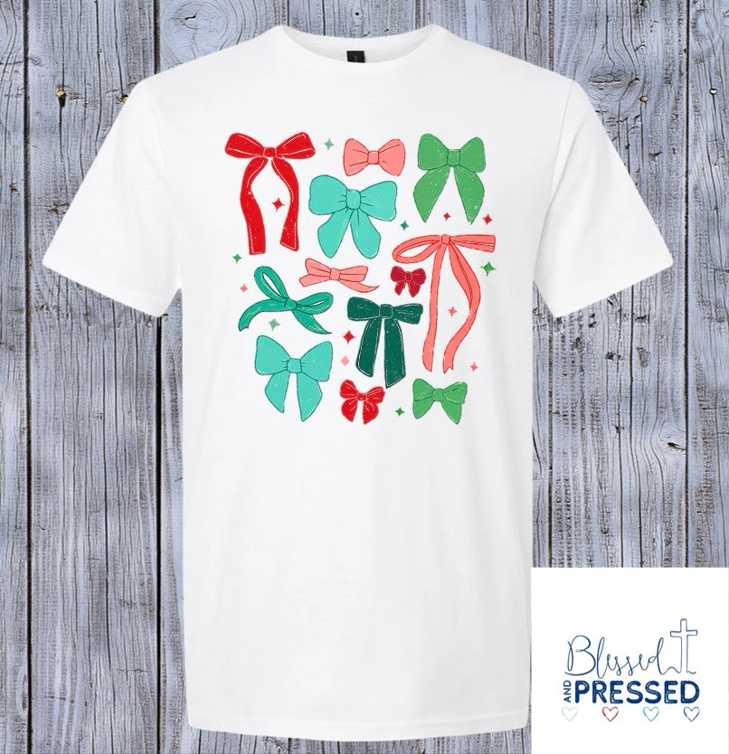 45-Christmas Bows T-Shirt
