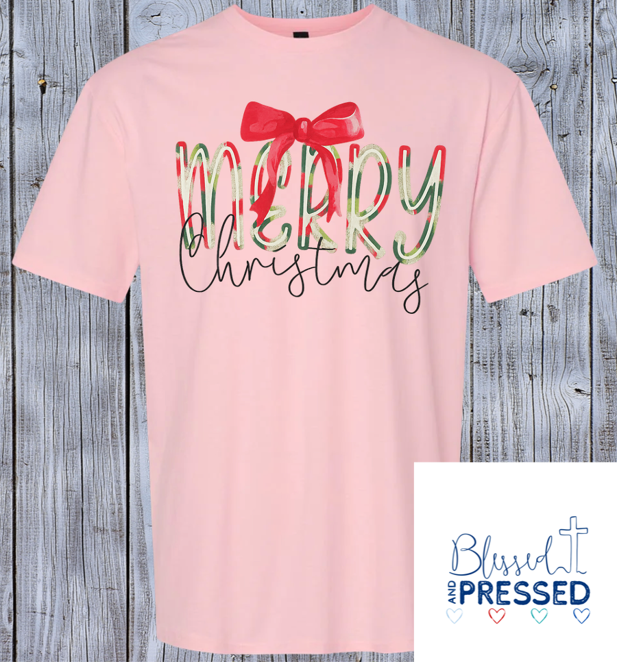 2- Merry Christmas Bow