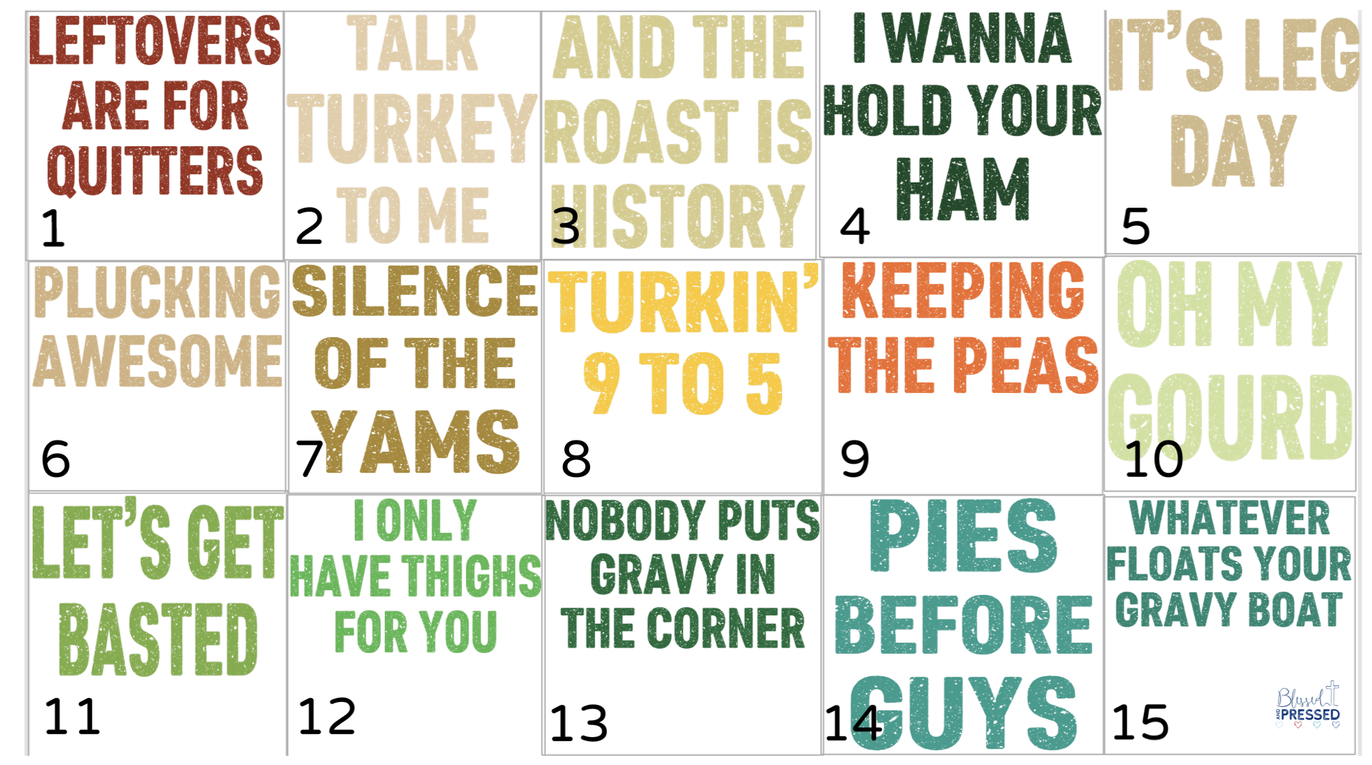 70-Family Thanksgiving Fun T-Shirts!