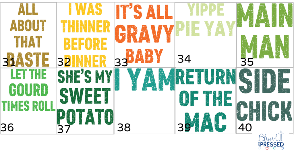 70-Family Thanksgiving Fun T-Shirts!