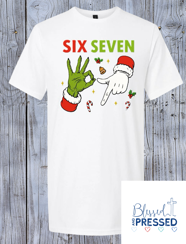 17 - "6/7" Santa and Grinch T-Shirts