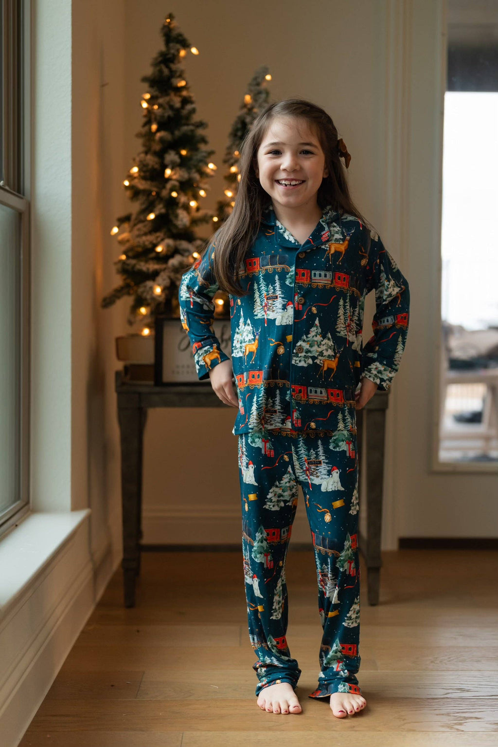 North Pole Express Traditional Button-Downs: 7Y