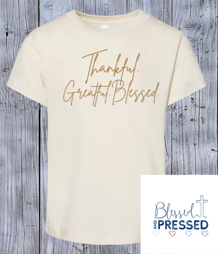 73--Thankful Grateful and Blessed Shirt
