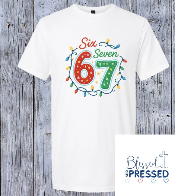 22 - "6/7" Christmas Lights Cute T-Shirt