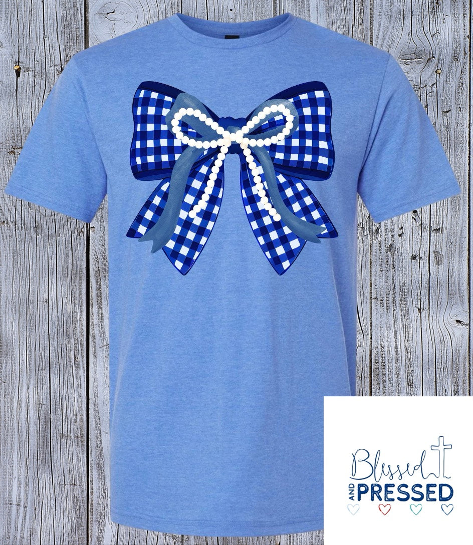 136- Dark Blue Bow