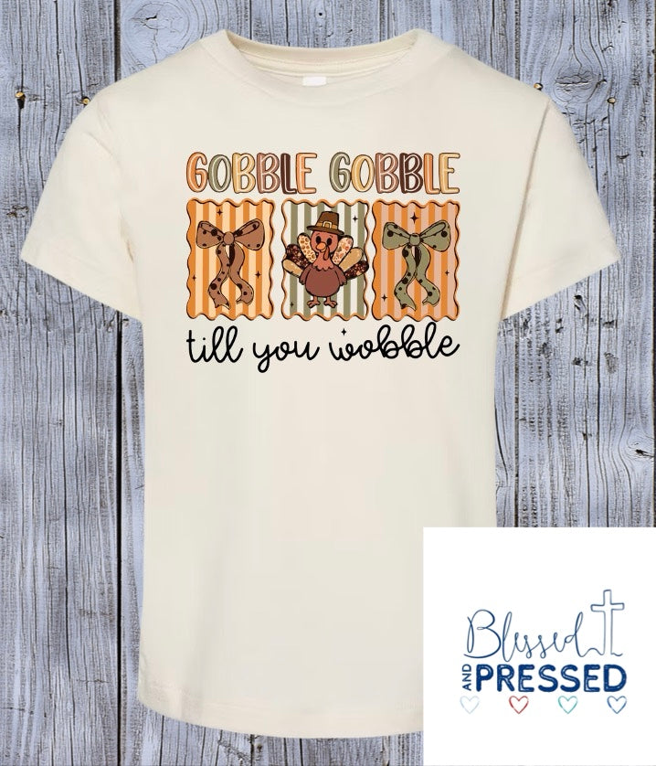 74-Gobble Til You Wobble T-Shirt
