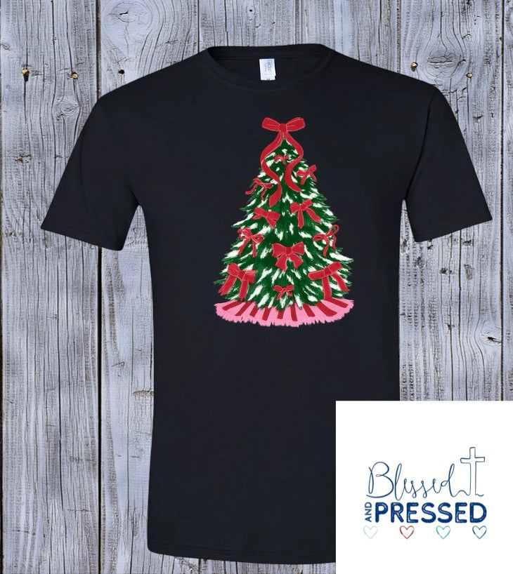 62- Fancy Bow Tree T-Shirt
