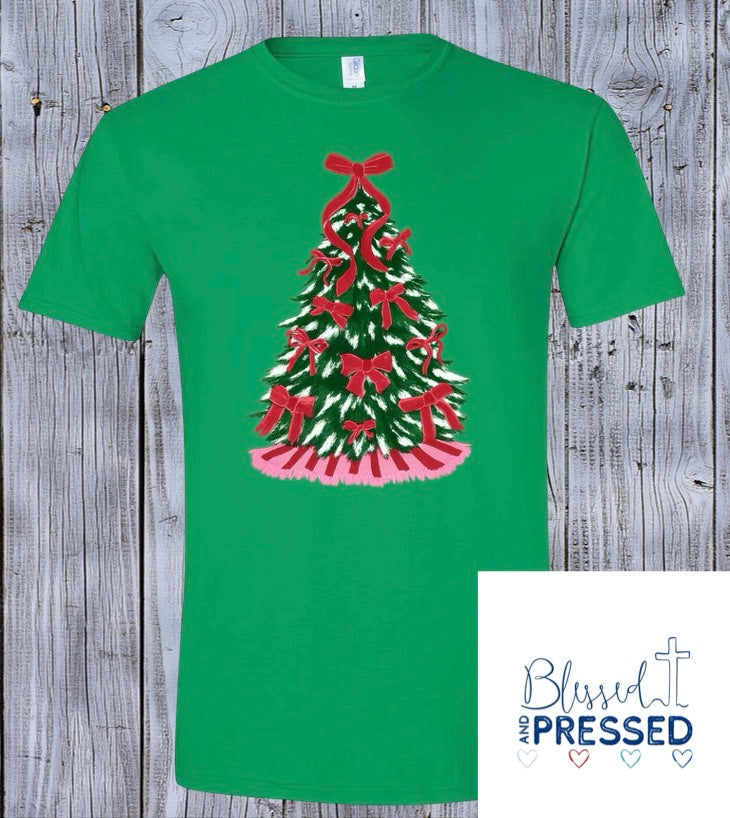 62- Fancy Bow Tree T-Shirt