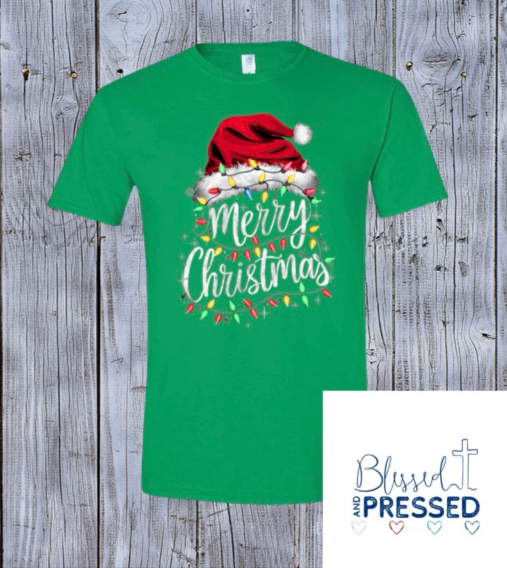 60-Santa Merry Christmas T-Shirt