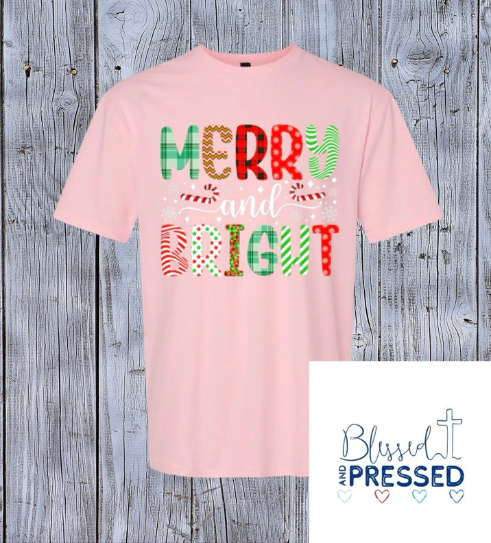 58- Merry and Bright Fun Christmas T-Shirts
