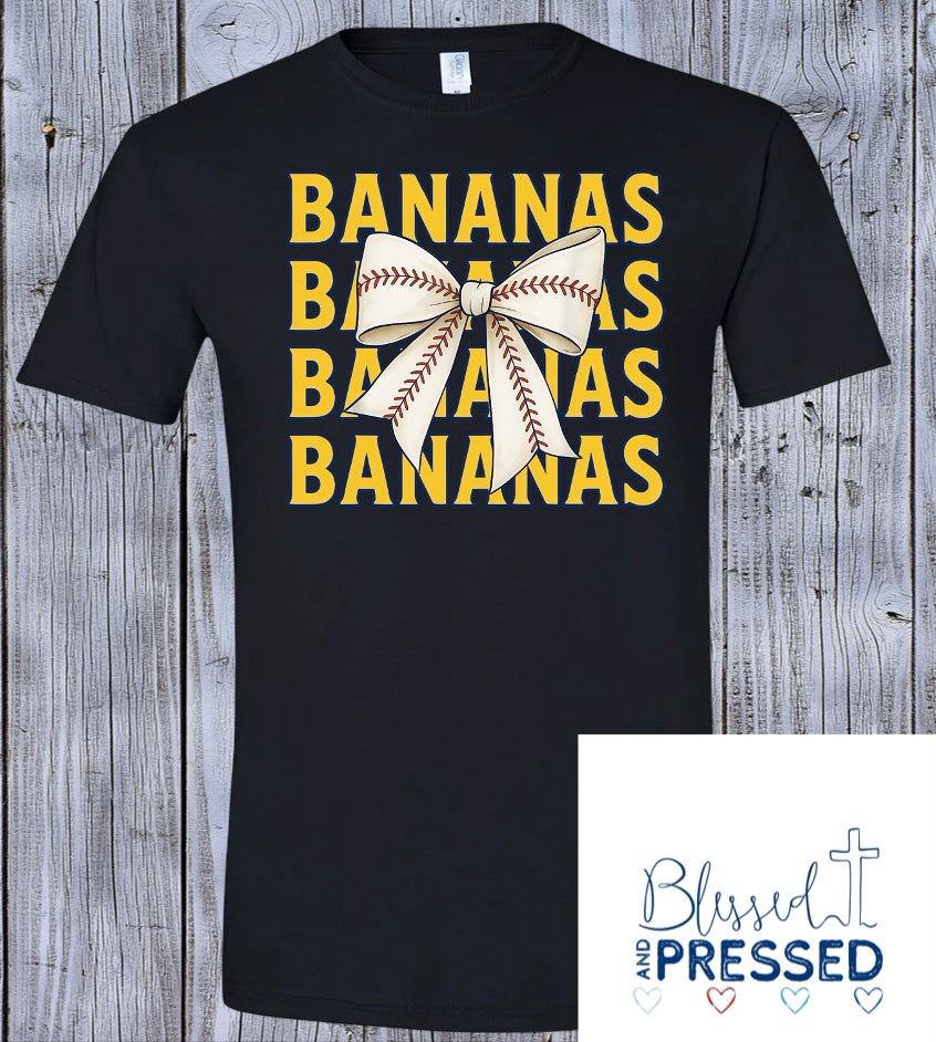143- Bananas Bow T-Shirt