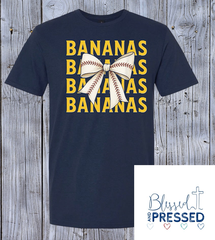 143- Bananas Bow T-Shirt